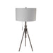 32-37"H Adjustable Tripod Table Lamp Fabric Shade Lighting - okeli lights