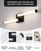 Black Vanity Lights Bathroom LED Dimmable Modern Wall Lighting - okeli lights