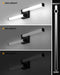 Black Vanity Lights Bathroom LED Dimmable Modern Wall Lighting - okeli lights