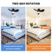 Black Small Ceiling Fan with Lights and Remote Modern Flush Mount LED - okeli lights