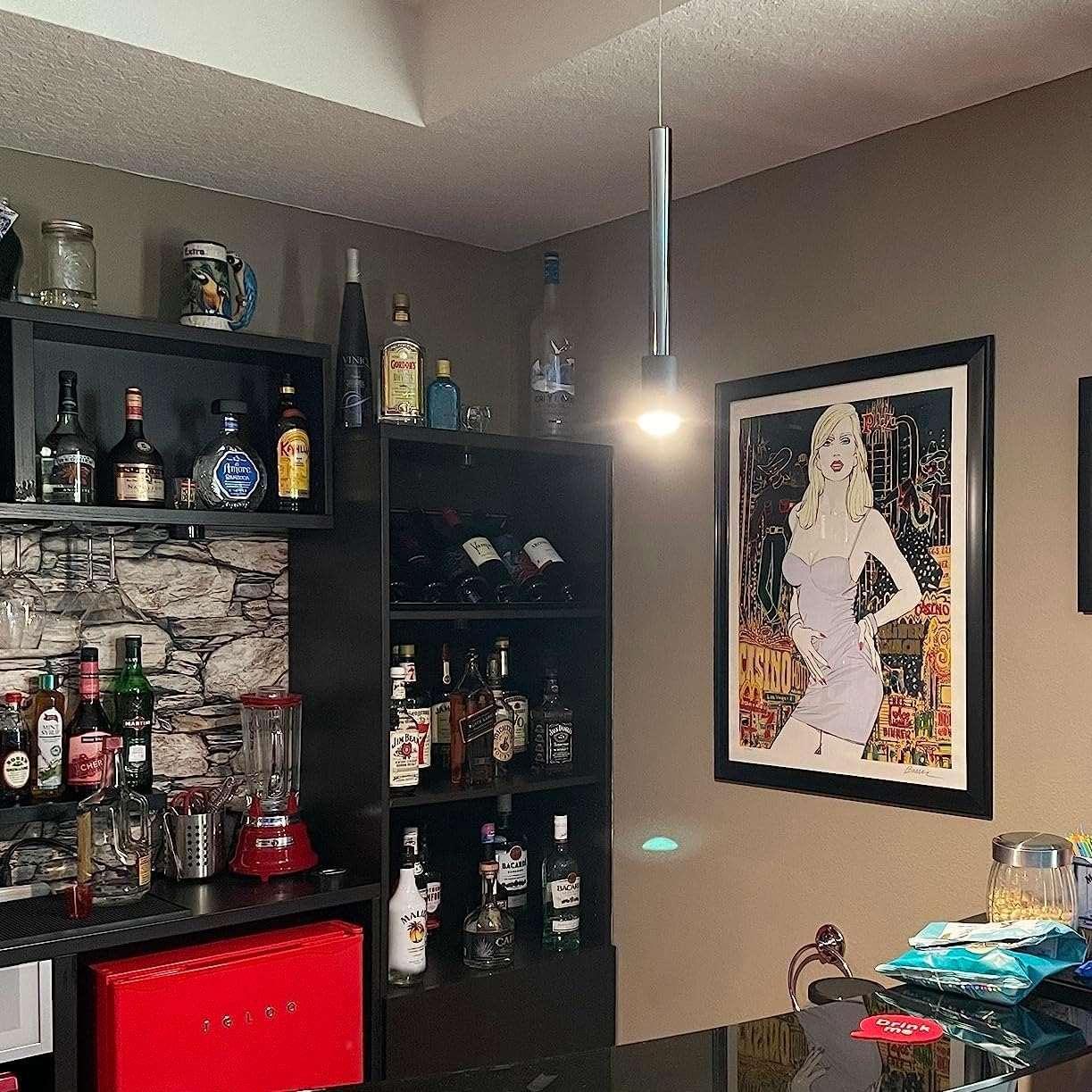 OKELI Mini Black Pendant Light Fixtures Modern Kitchen Island Led 4000K - okeli lights