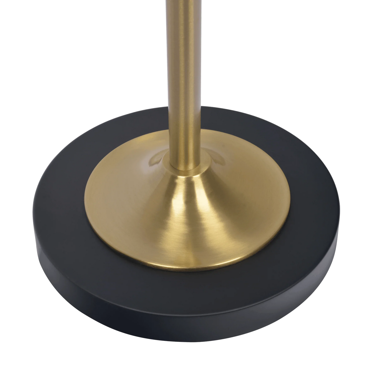 Brassed Gold Floor Lamp with 4-Way Switch Double Spots with Metal Base - okeli lights