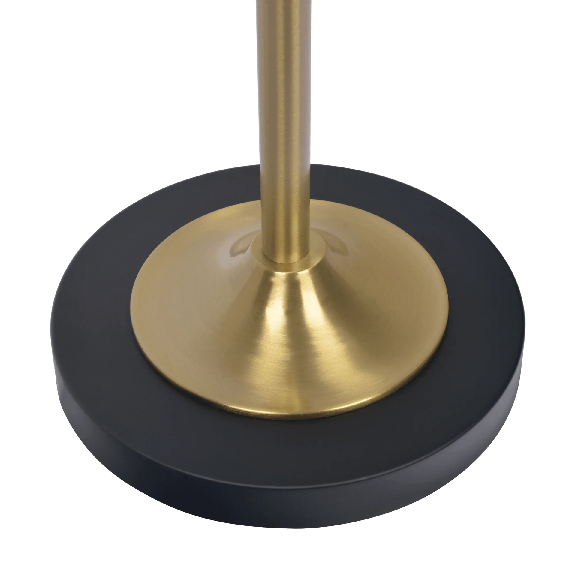 Brassed Gold Floor Lamp with 4-Way Switch Double Spots with Metal Base - okeli lights