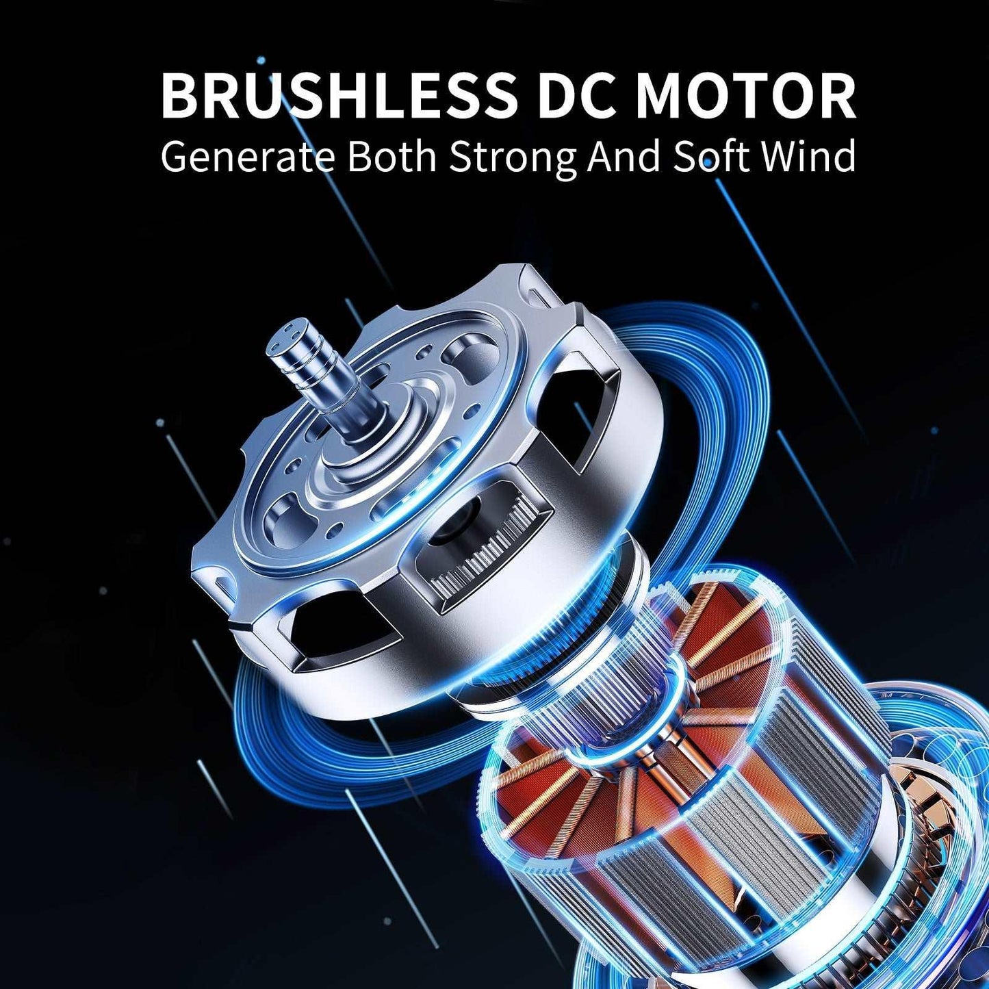 OKELI Modern Gold Ceiling Fan with Lights APP Control Adjustable Color - okeli lights