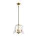 Candle Lights Pendant With Clear Glass Satin Brass 4-light - okeli lights