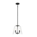 Candle Lights Pendant With Clear Glass Black Finish 4-light - okeli lights