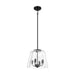 Candle Lights Pendant With Clear Glass Black Finish 4-light - okeli lights