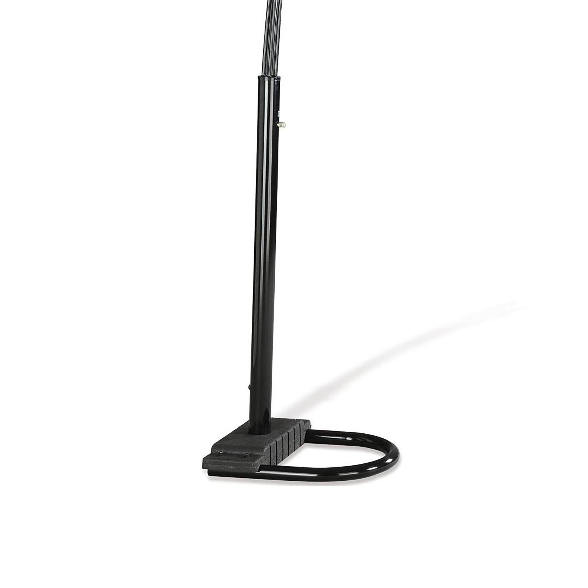 Satin Black 5-Light Floor Lamp with Adjustable Arms and Dimmer Modern Contemporary Living Room Lighting