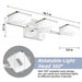 Chrome bubble crystal dimmable bathroom vanity light fixture