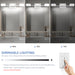 3-light dimmable bathroom wall light in chrome finish