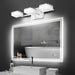 Contemporary chrome bathroom light with dimming function