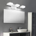 Wall-mounted bathroom vanity light with crystal bubble design