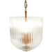 Pendant Lamp Coarse Gold Clear Glass Chic Interior Lighting - okeli lights