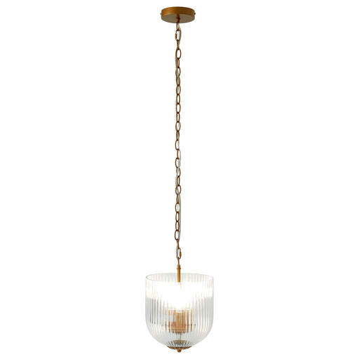 Pendant Lamp Coarse Gold Clear Glass Chic Interior Lighting - okeli lights