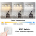 3-Light Bathroom Light Fixtures Crystal Brushed Nickel Over Mirror LED Vanity Lights Dimmable Wall Lamp - okeli lights