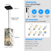 Modern Classic Crystal Pendant Light 3Pack Adjustable Hanging Ceiling Lamp with Crystal Prism Design - okeli lights