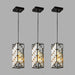 Modern Classic Crystal Pendant Light 3Pack Adjustable Hanging Ceiling Lamp with Crystal Prism Design - okeli lights