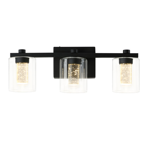 3-Light Bathroom Light Fixtures Crystal Brushed Nickel Over Mirror LED Vanity Lights Dimmable Wall Lamp - okeli lights