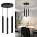 Dimmable LED Round 3-Light Pendant Light 30W 2300LM Modern Island Light Fixture - okeli lights