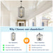 8-Light Lantern Tired Farmhouse Ceiling Hanging Light Black Chandelier Metal Pendant Light Fixtures - okeli lights