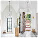 4-Light Farmhouse Chandeliers Matte Black and Sliver Matte Black Vintage Cage Light Fixture Adjustable Height Chandeliers - okeli lights