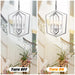 4-Light Farmhouse Chandeliers Matte Black and Sliver Matte Black Vintage Cage Light Fixture Adjustable Height Chandeliers - okeli lights