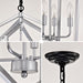 4-Light Farmhouse Chandeliers Matte Black and Sliver Matte Black Vintage Cage Light Fixture Adjustable Height Chandeliers - okeli lights