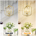 4-Light Farmhouse Kitchen Chandeliers Vintage Cage Light Fixture Adjustable Height Chandeliers GOLD MATTE BLACK - okeli lights