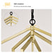 4-Light Farmhouse Kitchen Chandeliers Vintage Cage Light Fixture Adjustable Height Chandeliers GOLD MATTE BLACK - okeli lights