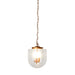 Globe Pendant Lamp Coarse Gold and Clear Glass - okeli lights