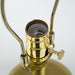 Gold and Black Table Lamp with Contemporary Classic Disc Design - okeli lights