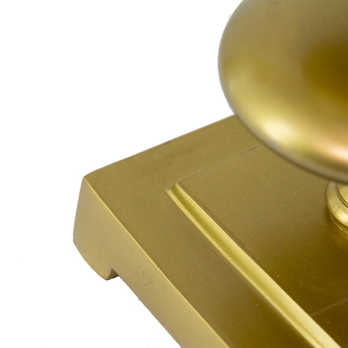 Gold and Black Table Lamp with Contemporary Classic Disc Design - okeli lights