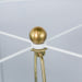 Gold and Black Table Lamp with Contemporary Classic Disc Design - okeli lights