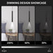 OKELI Pendant Lights Kitchen Island Modern Black Fixture LED Minimalist Strip 3Pack - okeli lights