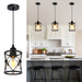 Island Light for Kitchen Dining Room Fixture with Clear Glass Shade Farmhouse Pendant Light - okeli lights