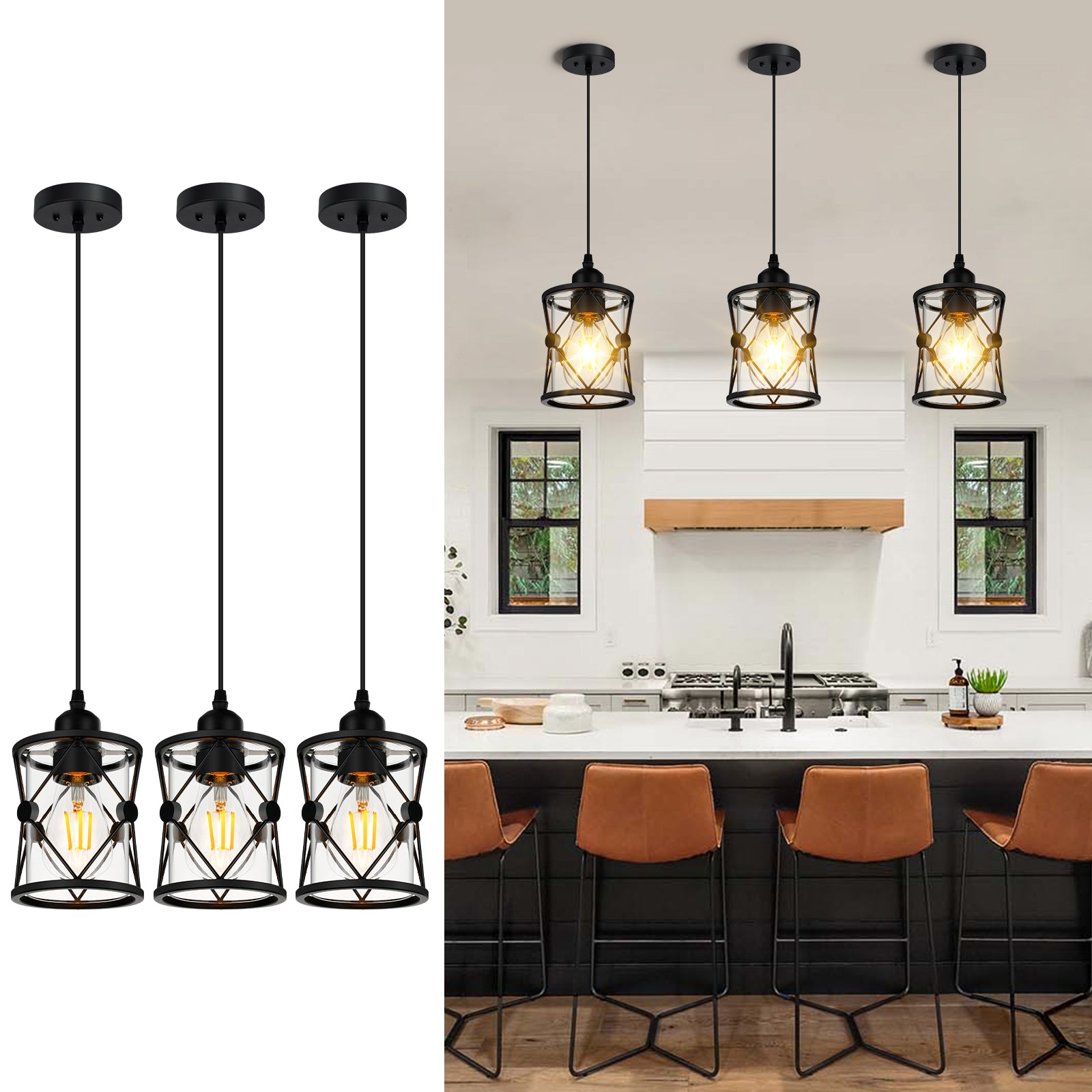 Small farmhouse pendant light best sale