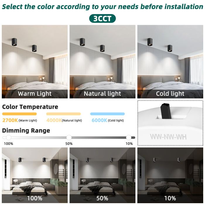 Modern LED Dimmable Ceiling Light Fixtures 20W 1300LM 2700K-6000K Flush Mount Close Lighting