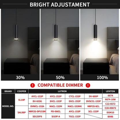 LED Fixtures 3-Color Pendant Light for Kitchen Island Dining Room Lighting 1-3-pack - okeli lights