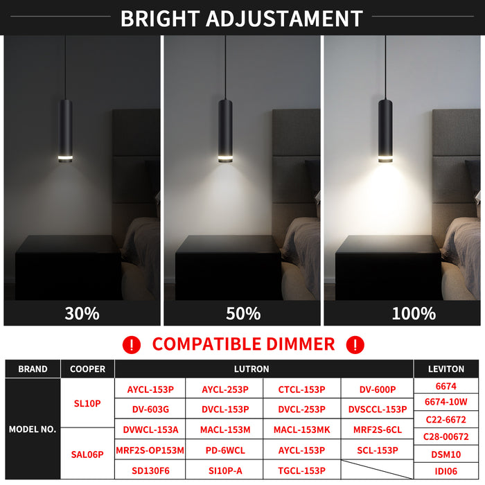 LED Fixtures 3 Color Pendant Light for Kitchen Island, Dining Room Lighting - okeli lights