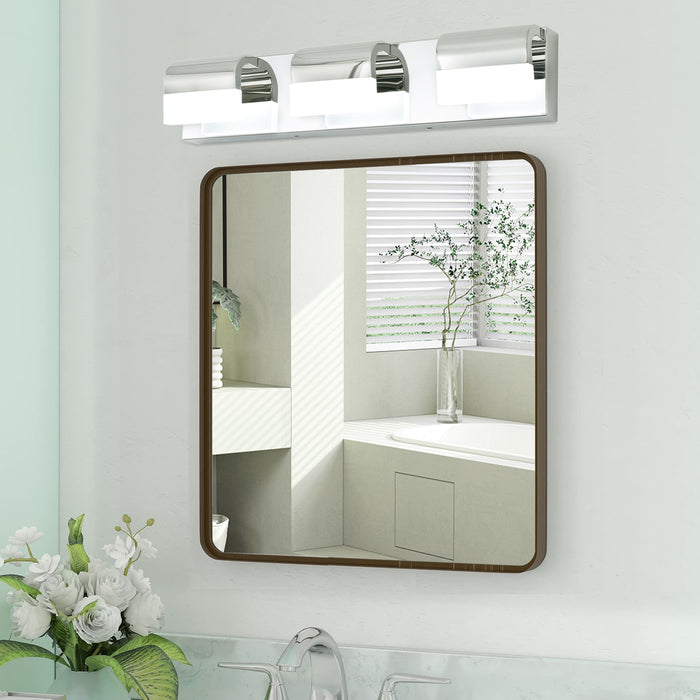 Bathroom Vanity Lighting 3-4-Light LED Over Mirror Bath Wall Lighting