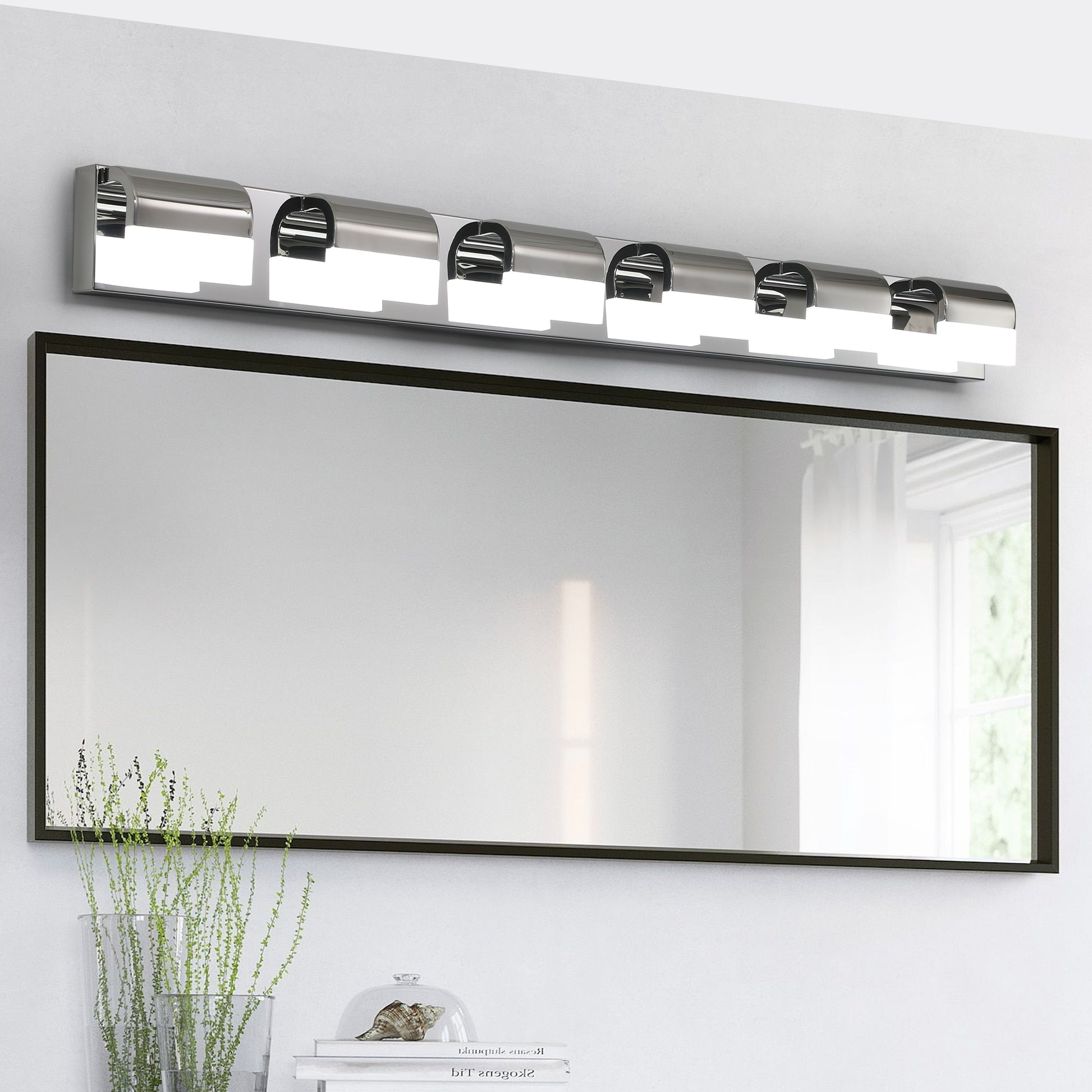 Bathroom Vanity Lighting 3-4-5-6-Light LED Over Mirror Bath Wall Lighting - okeli lights
