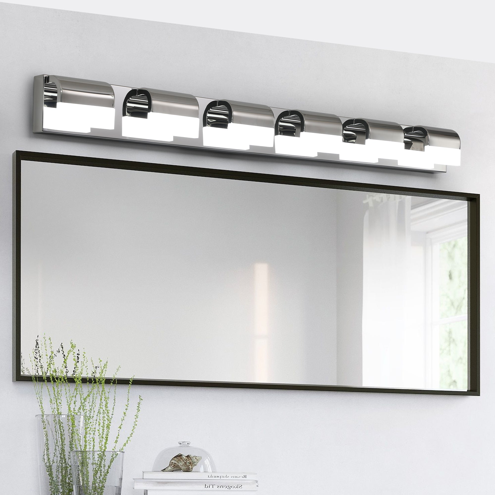 Bathroom Vanity Lighting 3-4-5-6-Light LED Over Mirror Bath Wall Lighting - okeli lights