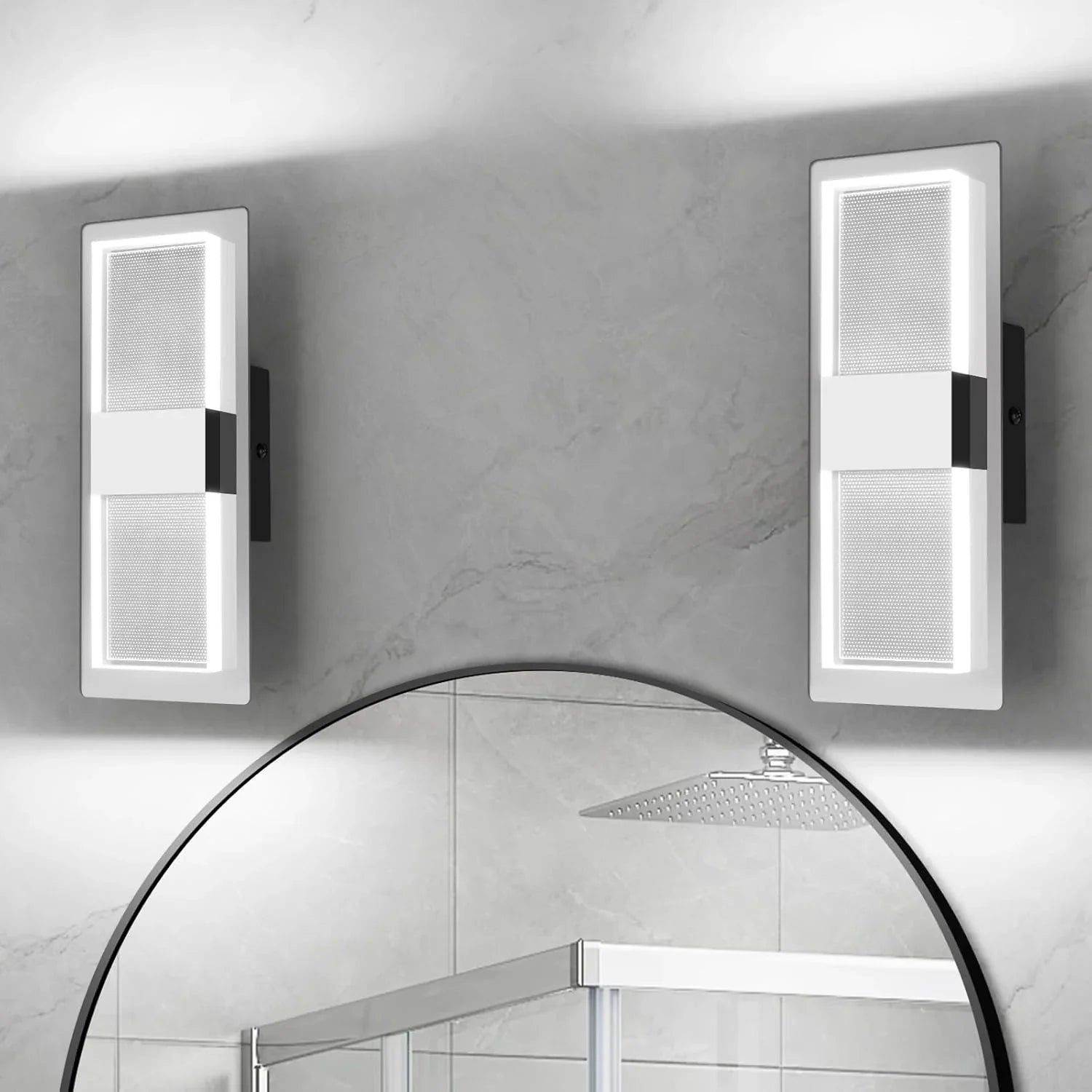 LED Wall Mounted Light Modern Indoor Dimmable Wall Light Fixture 2-pack - okeli lights