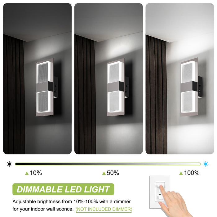 LED Wall Mounted Light Modern Indoor Dimmable Wall Light Fixture - okeli lights