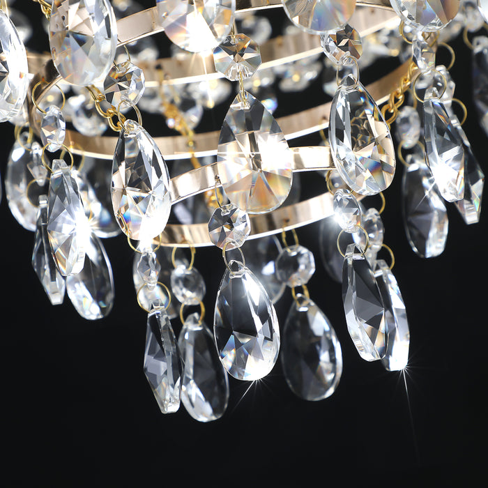 Gold Crystal Chandeliers Large Contemporary Luxury Ceiling Lighting