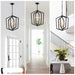 Matte Black Gold Chandelier for Dining Room 4-Light Kitchen Light Fixture Metal Industrial - okeli lights