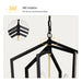 Matte Black Gold Chandelier for Dining Room 4-Light Kitchen Light Fixture Metal Industrial - okeli lights