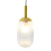 Mid-Century Modern Classic Pendant Lamp Gold and Clear Glass - okeli lights
