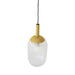 Mid-Century Modern Classic Pendant Lamp Gold and Clear Glass - okeli lights