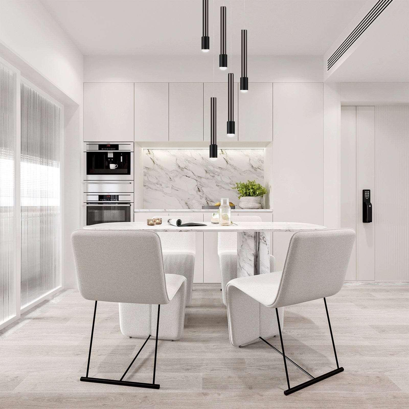 OKELI Mini Black Pendant Light Fixtures Modern Kitchen Island Led 4000K - okeli lights